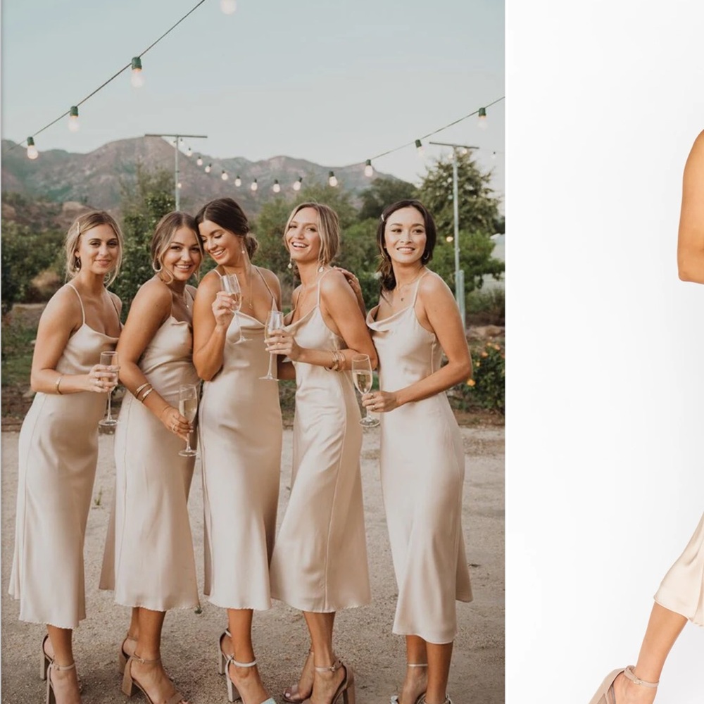 Show me your Mumu Verona Cowl Bridesmaids Dress.